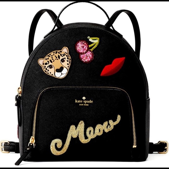 Kate Spade Leopard Run Wild Backpack & Wallet NWT main image 5